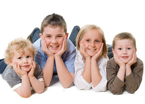 øjebliksbillede af familie